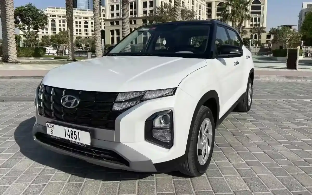 Rent Hyundai Creta in Dubai - White color with 110 HP