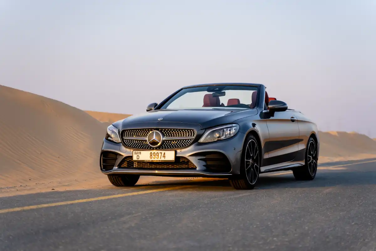 Rent Mercedes C200 Convertible in Dubai
